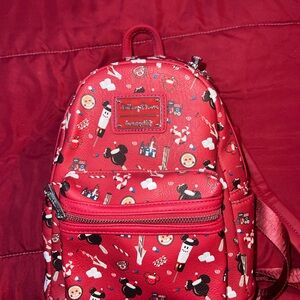 Disney Parks Loungefly HOLIDAY SNACKS MOTIF Backpack with Festive Print